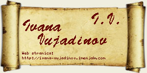Ivana Vujadinov vizit kartica